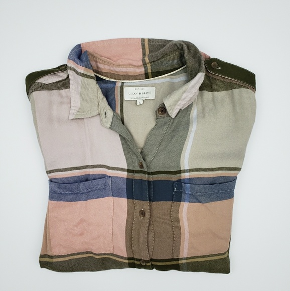 Lucky Brand Tops - Lucky Brand Plaid Hi-Low Flannel